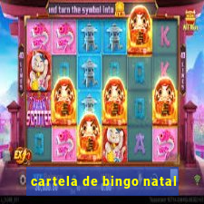 cartela de bingo natal